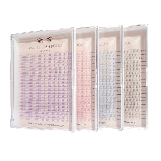 Coloured XL Mixed Pre Made Fans Trays